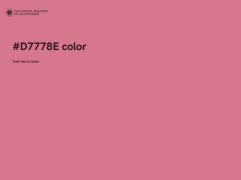 #D7778E color image