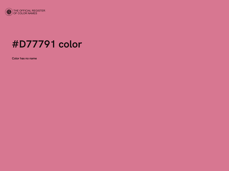 #D77791 color image