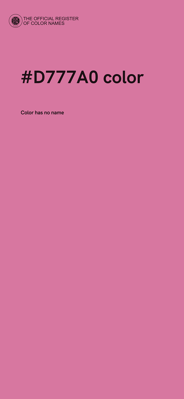 #D777A0 color image