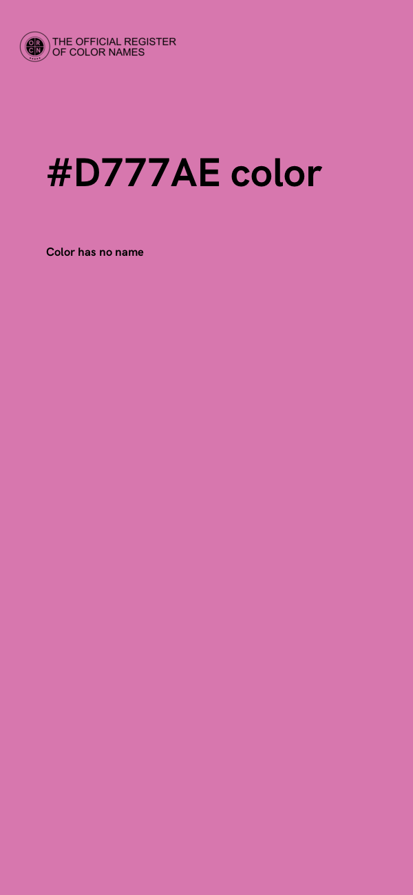 #D777AE color image