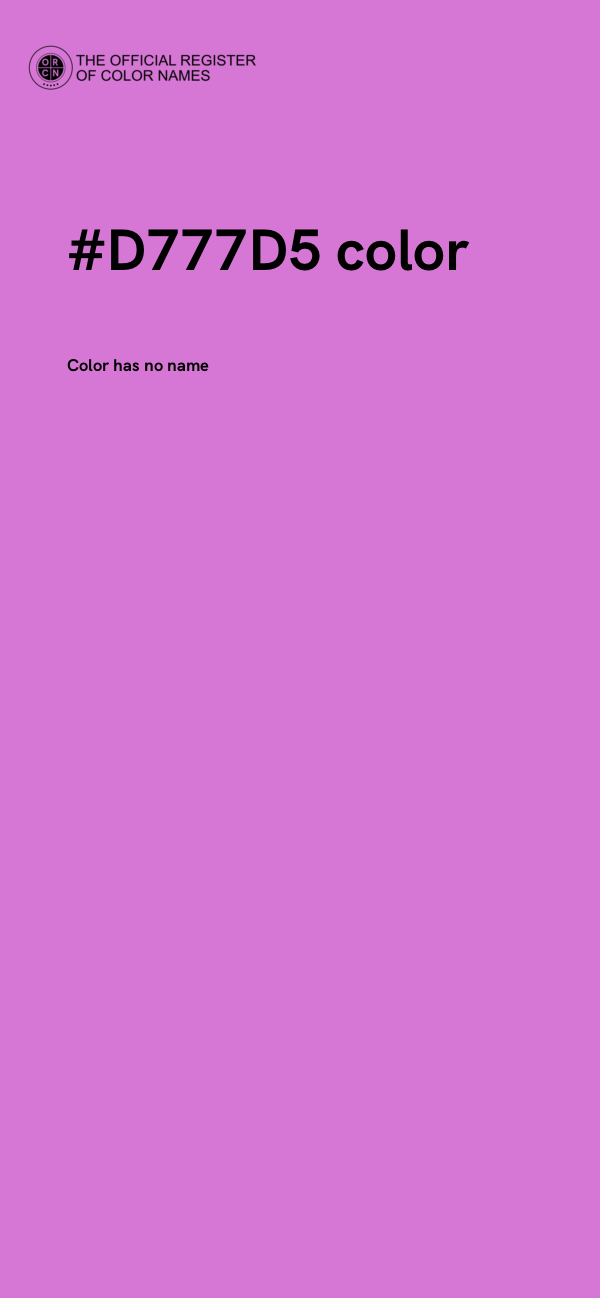 #D777D5 color image