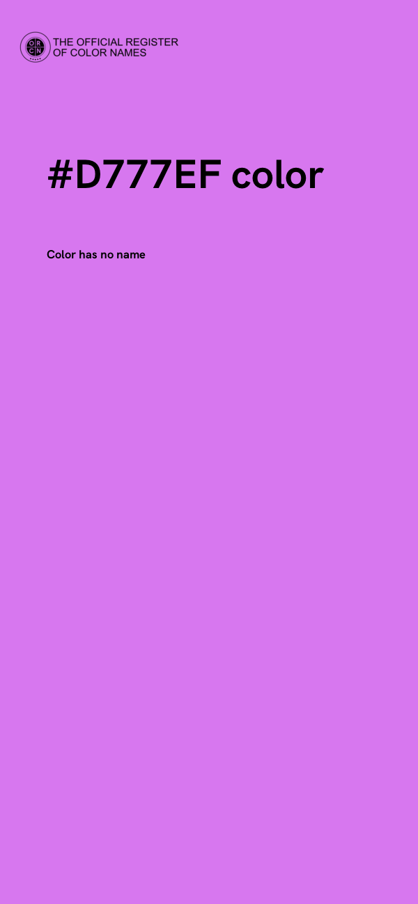 #D777EF color image