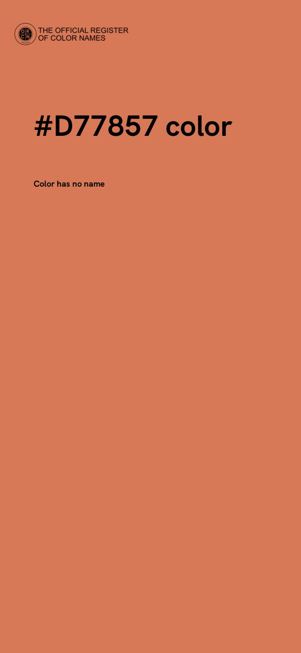#D77857 color image