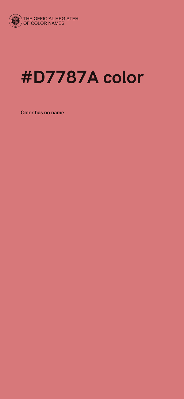 #D7787A color image