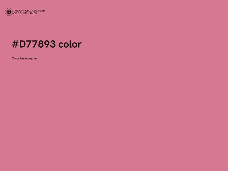 #D77893 color image