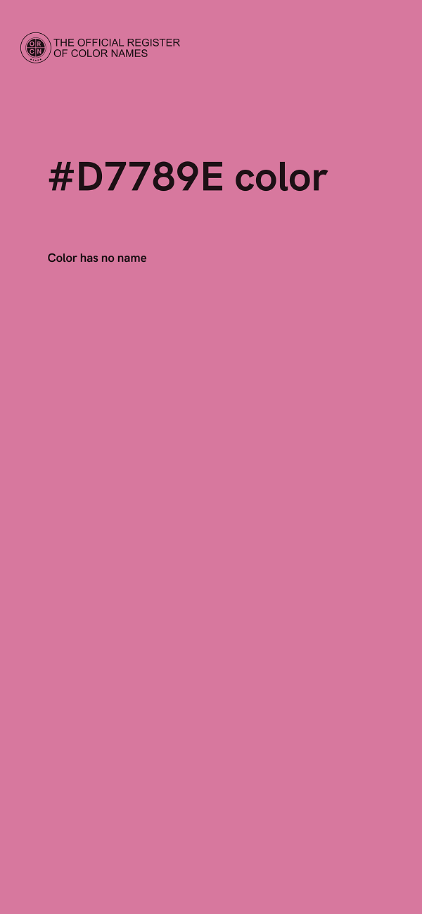 #D7789E color image