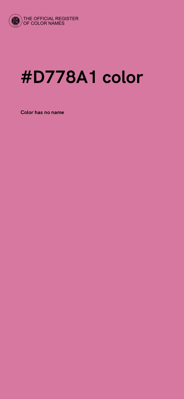 #D778A1 color image