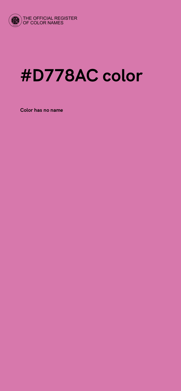#D778AC color image