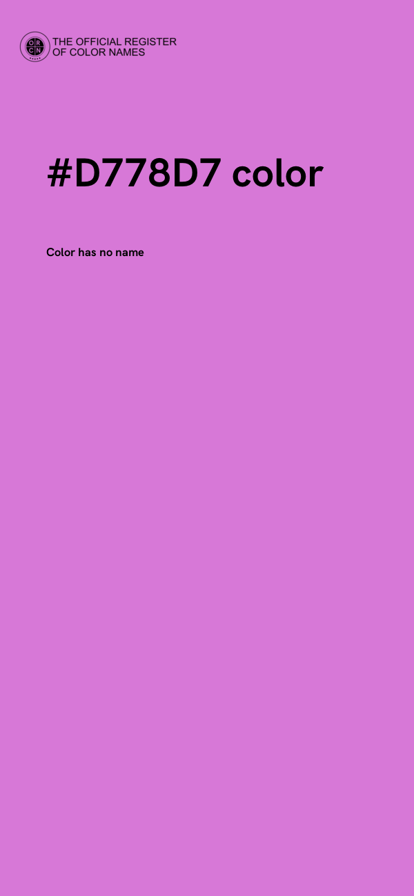 #D778D7 color image