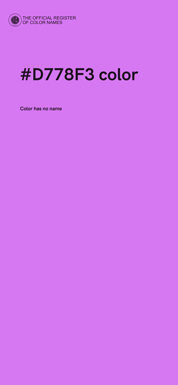 #D778F3 color image