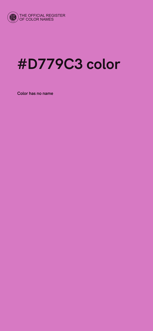 #D779C3 color image