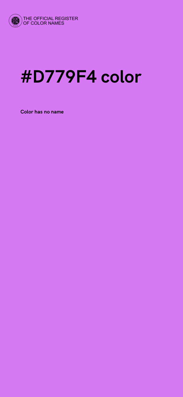 #D779F4 color image