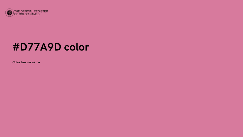 #D77A9D color image