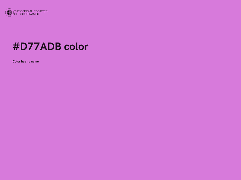 #D77ADB color image
