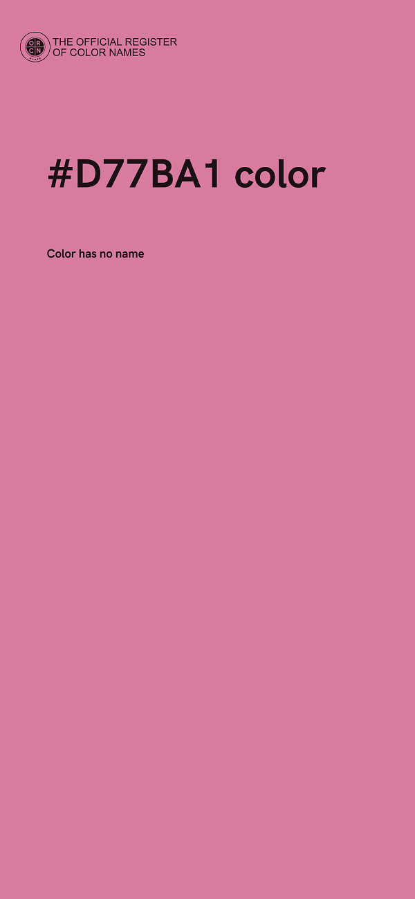 #D77BA1 color image