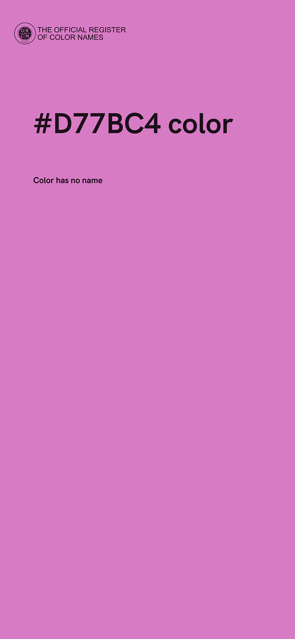 #D77BC4 color image