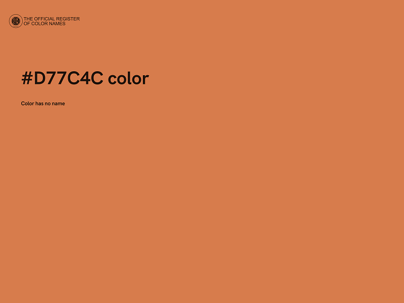 #D77C4C color image