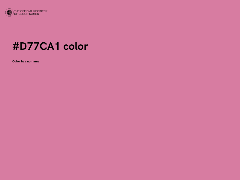 #D77CA1 color image
