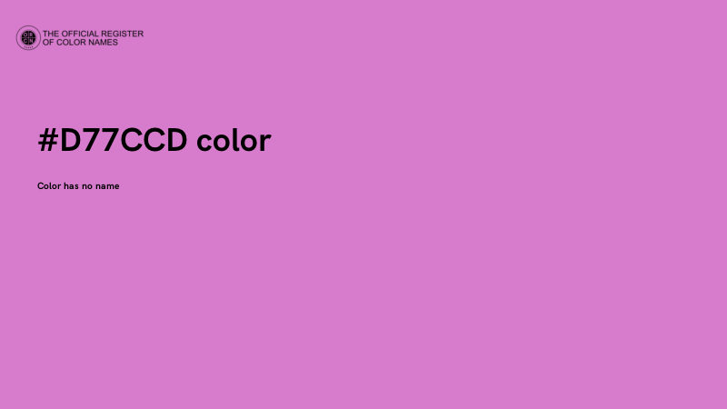 #D77CCD color image