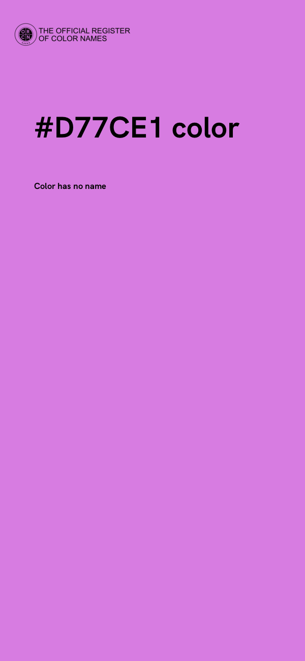 #D77CE1 color image