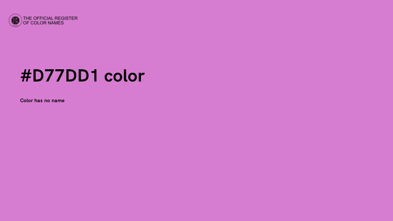#D77DD1 color image
