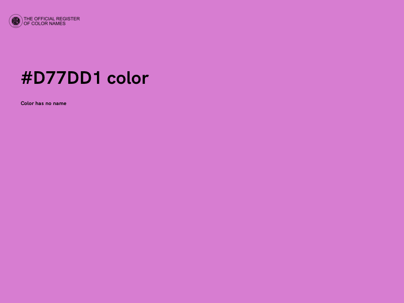 #D77DD1 color image