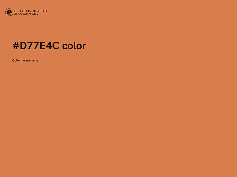 #D77E4C color image