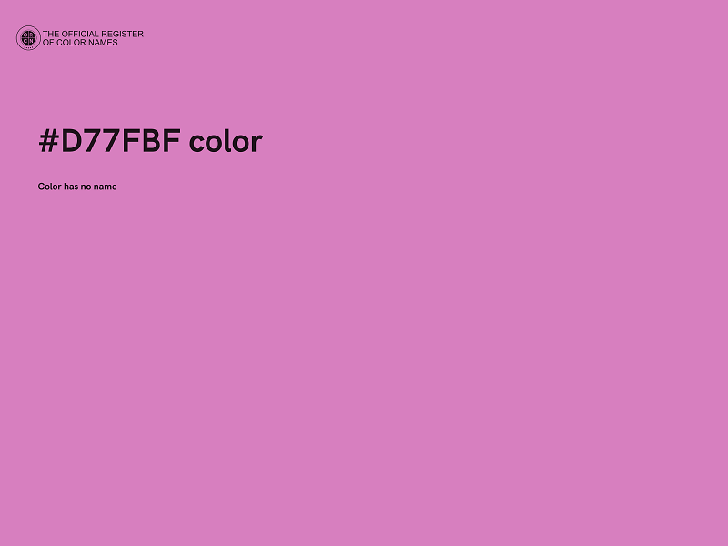 #D77FBF color image