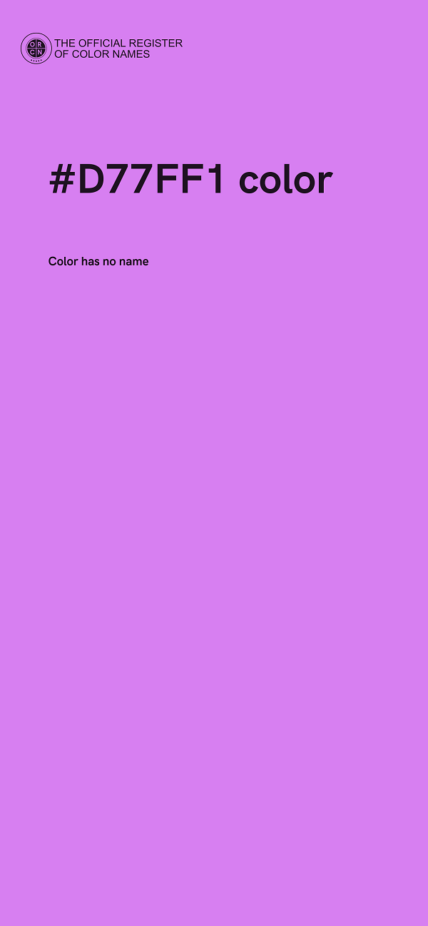 #D77FF1 color image