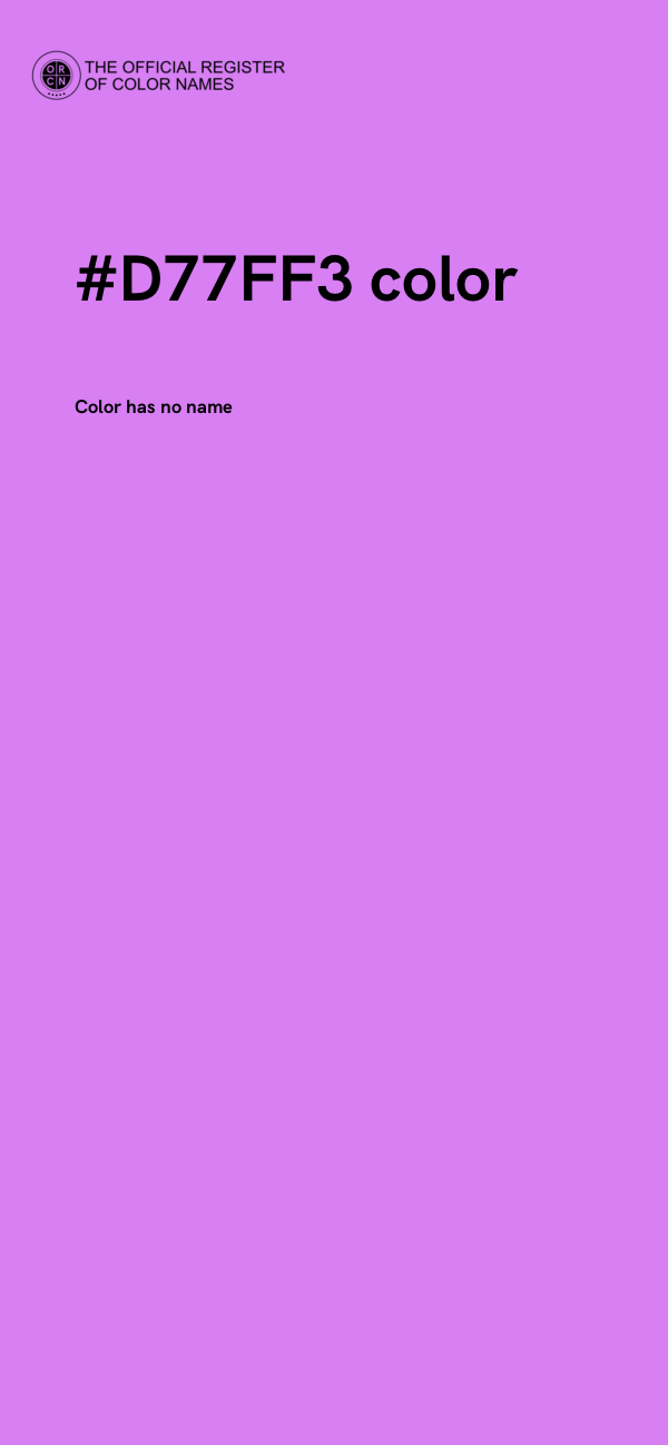 #D77FF3 color image