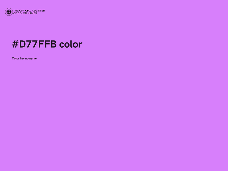 #D77FFB color image