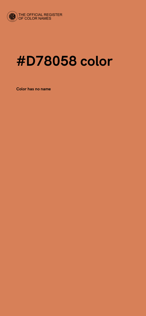 #D78058 color image