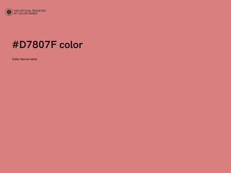 #D7807F color image