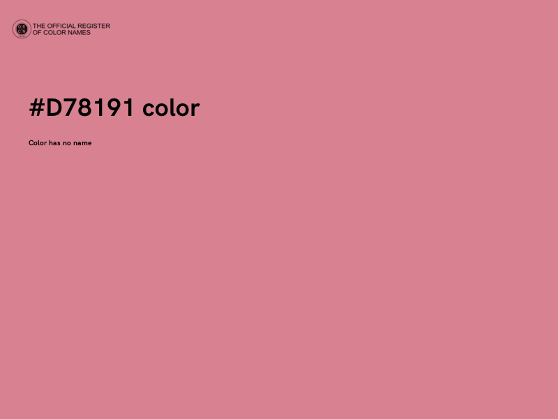 #D78191 color image