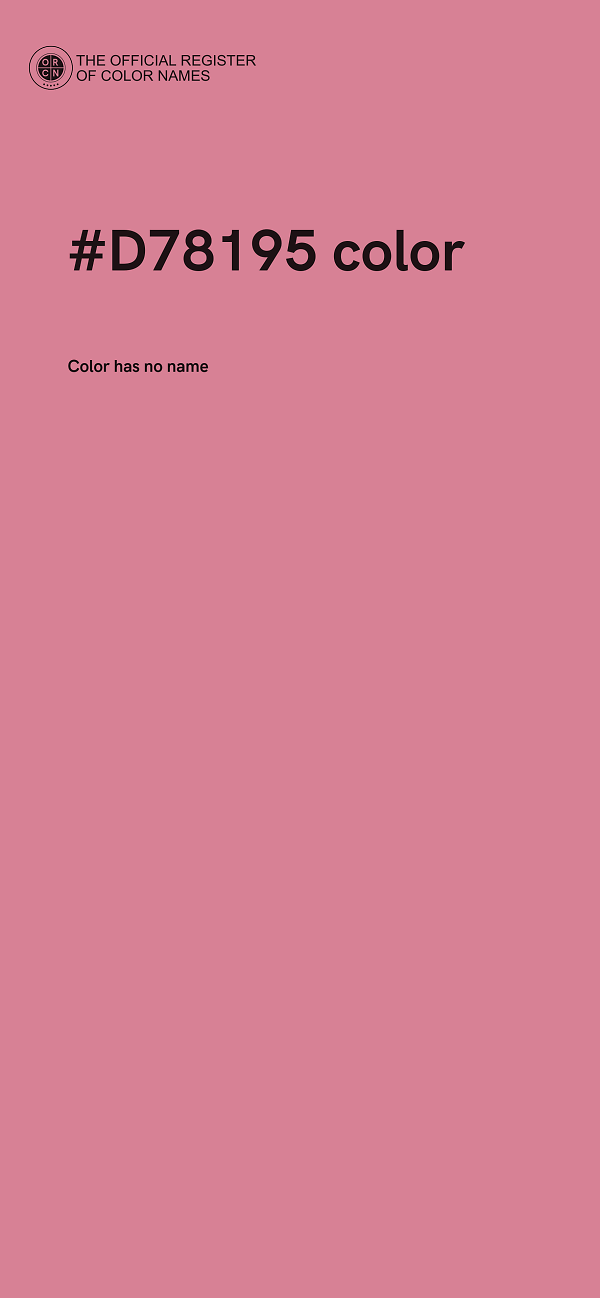 #D78195 color image
