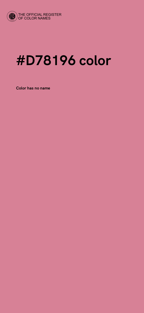 #D78196 color image