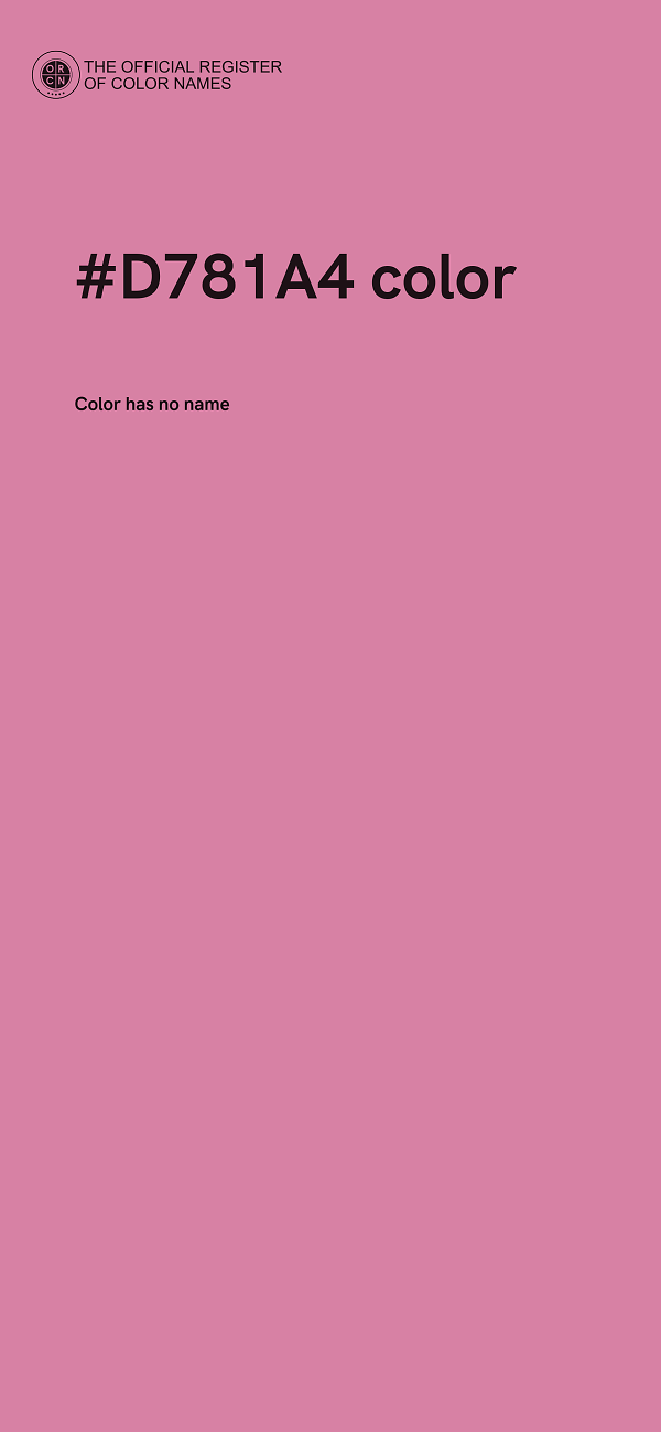 #D781A4 color image