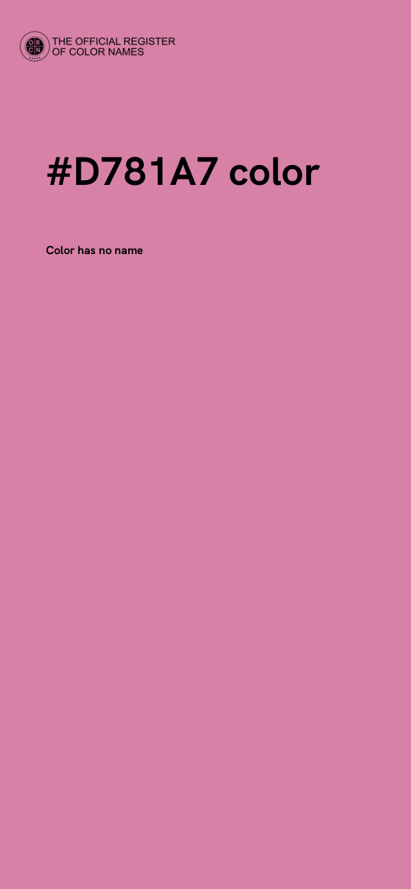 #D781A7 color image