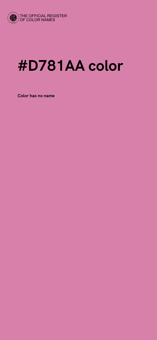 #D781AA color image
