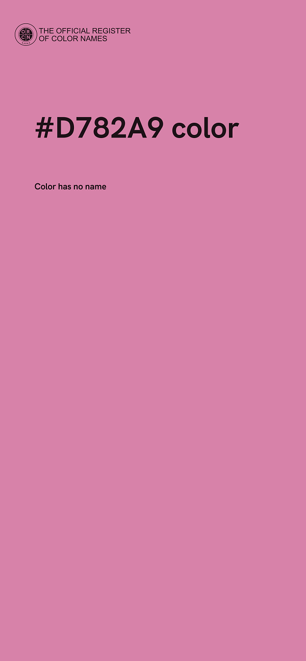 #D782A9 color image