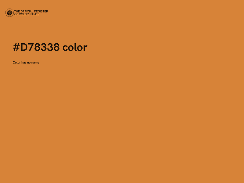 #D78338 color image