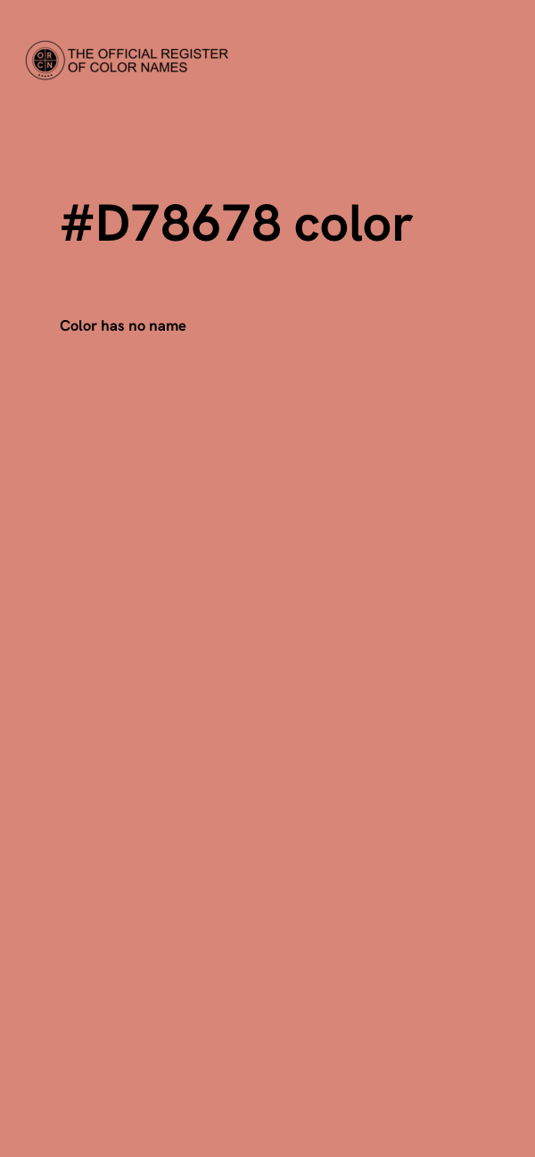 #D78678 color image