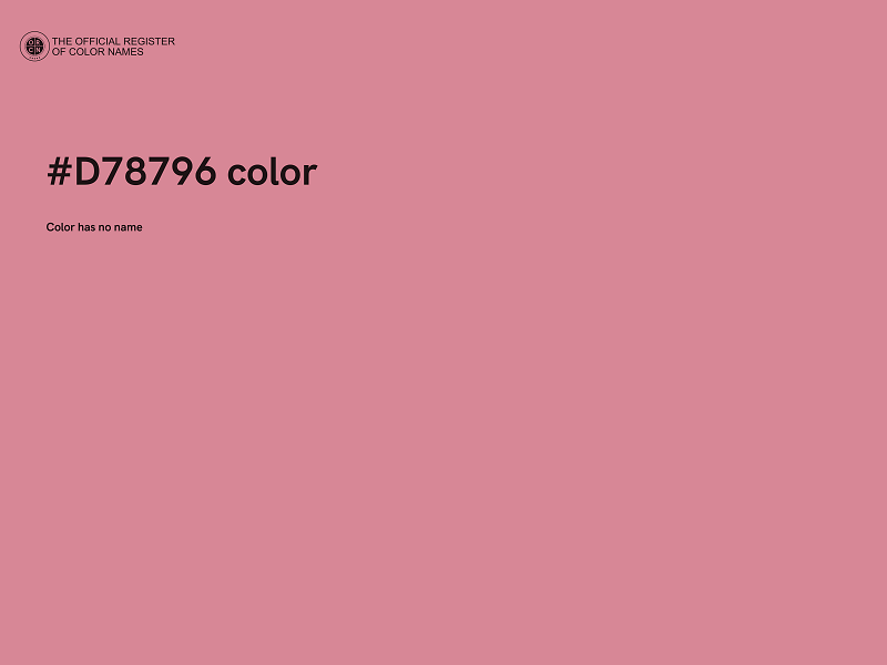 #D78796 color image