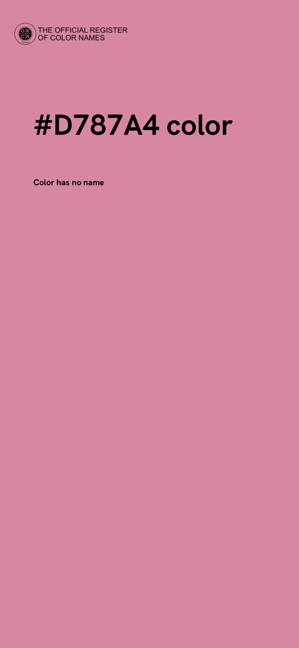 #D787A4 color image