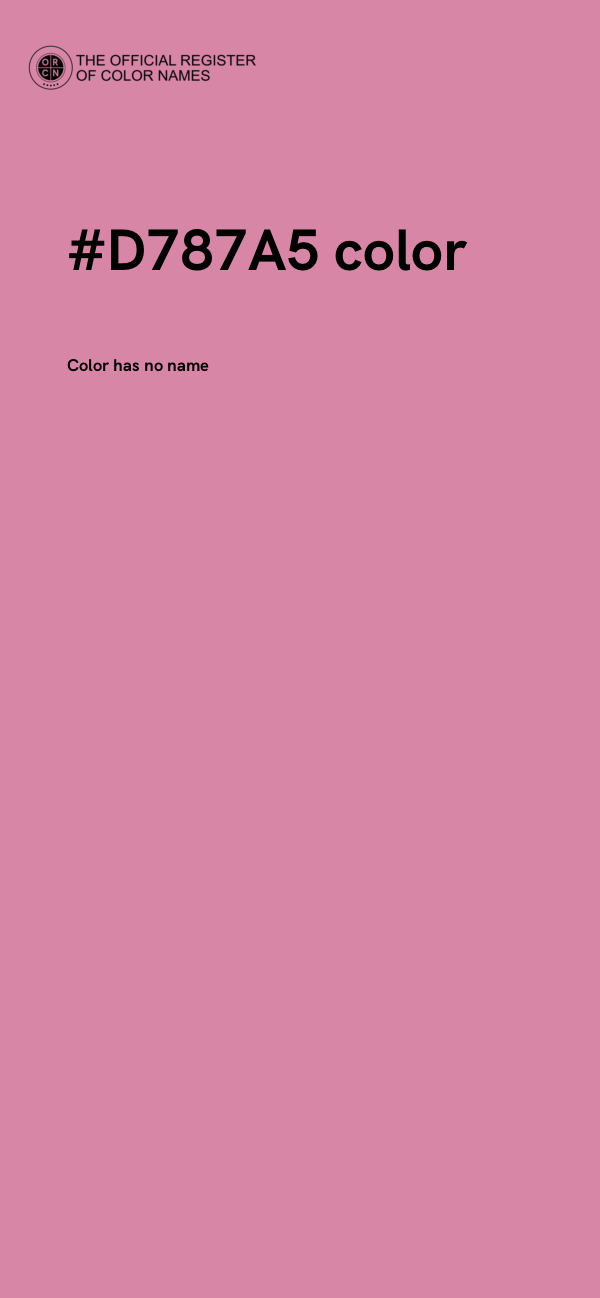 #D787A5 color image