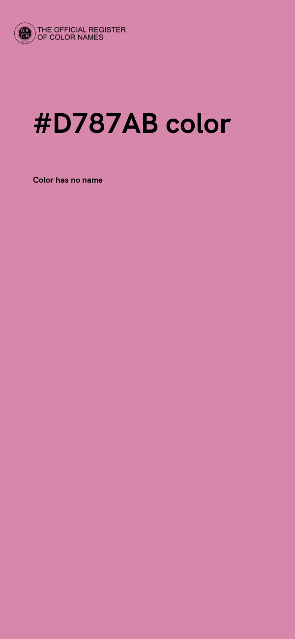 #D787AB color image