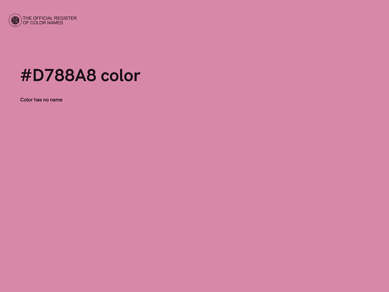 #D788A8 color image