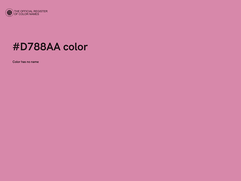 #D788AA color image