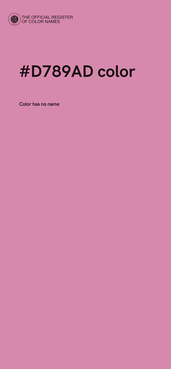 #D789AD color image
