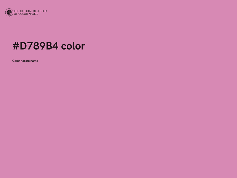 #D789B4 color image